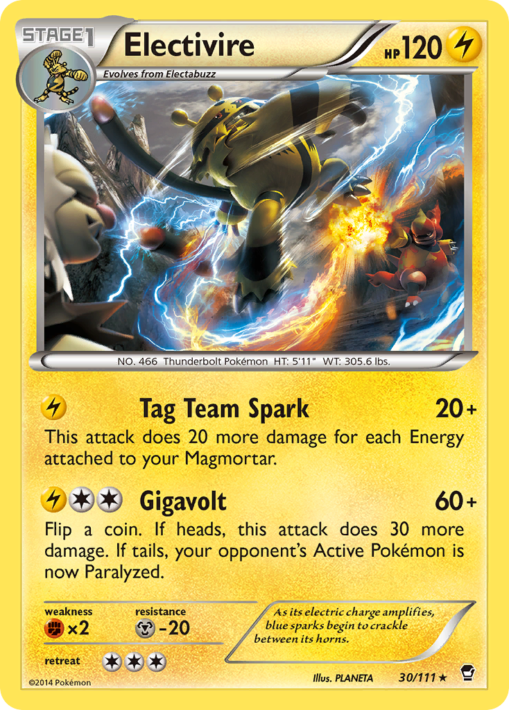 Electivire (30/111) [XY: Furious Fists] - The Mythic Store | 24h Order Processing