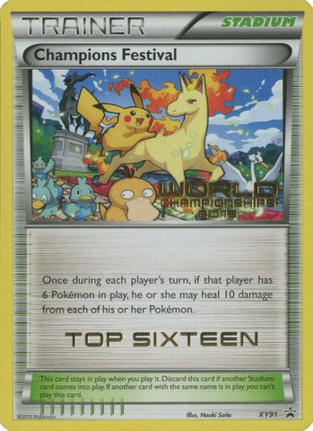 Champions Festival (XY91) (2015 Top Sixteen) [XY: Black Star Promos] - The Mythic Store | 24h Order Processing