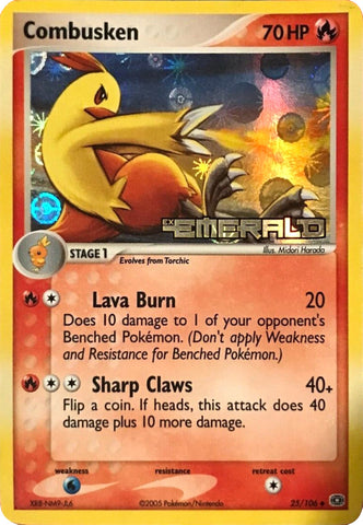 Combusken (25/106) (Stamped) [EX: Emerald] - The Mythic Store | 24h Order Processing