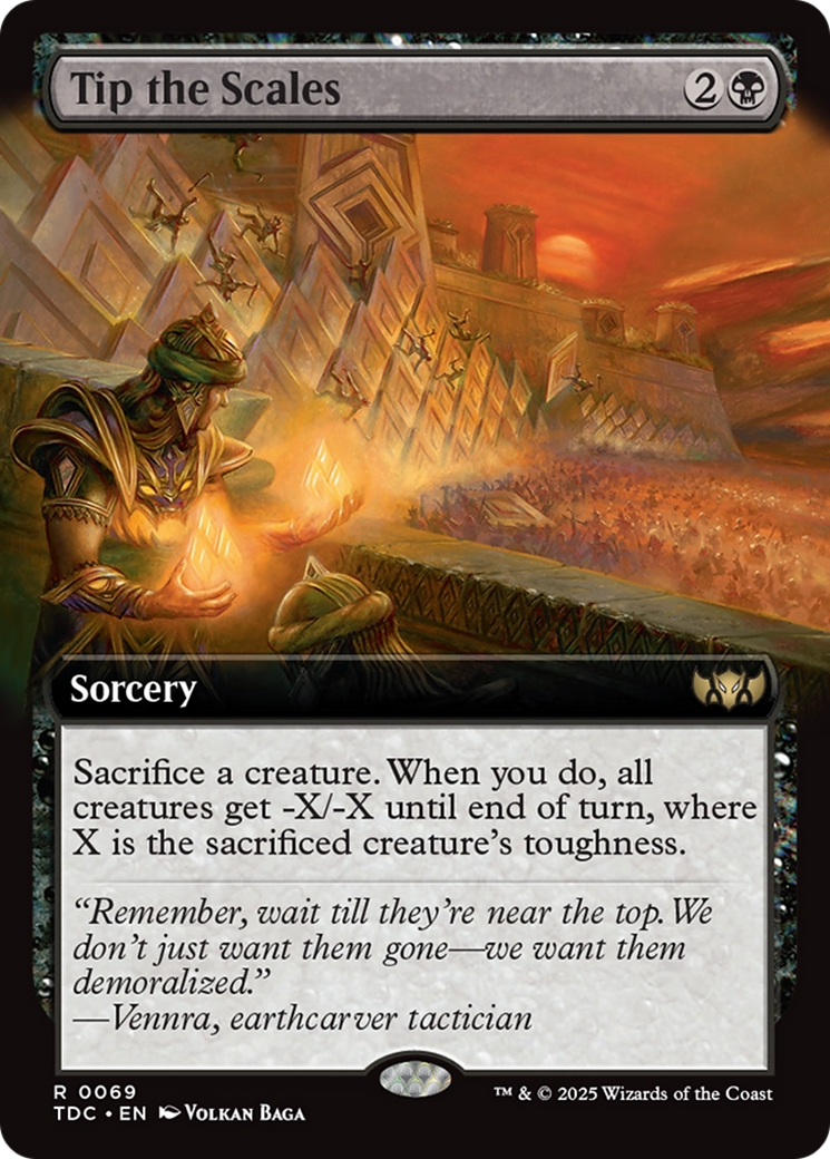 Tip the Scales (Extended Art) [Tarkir: Dragonstorm Commander] - The Mythic Store | 24h Order Processing