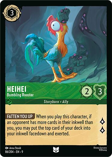 Heihei - Bumbling Rooster (86/204) [Fabled] - The Mythic Store | 24h Order Processing