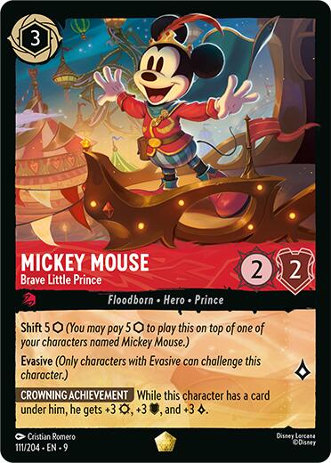 Mickey Mouse - Brave Little Prince (111/204) [Fabled] - The Mythic Store | 24h Order Processing