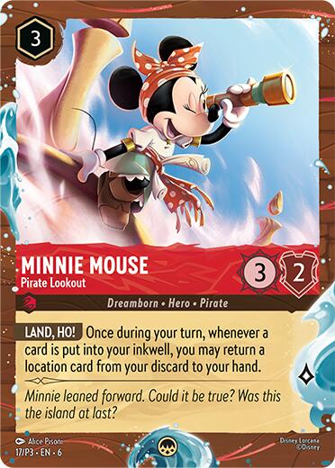 Minnie Mouse - Pirate Lookout (Disney Cruise Promo) (17/P3) [Promo Cards] - The Mythic Store | 24h Order Processing