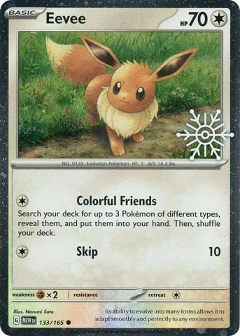 Eevee (133/165) (Holiday Calendar) [Miscellaneous Cards] - The Mythic Store | 24h Order Processing