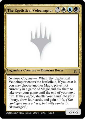 The Egotistical Velociraptor [Mystery Booster 2 Playtest Cards] - The Mythic Store | 24h Order Processing