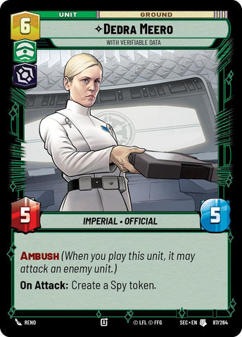 Dedra Meero - With Verifiable Data (87/264) (87/264) [Secrets of Power] - The Mythic Store | 24h Order Processing