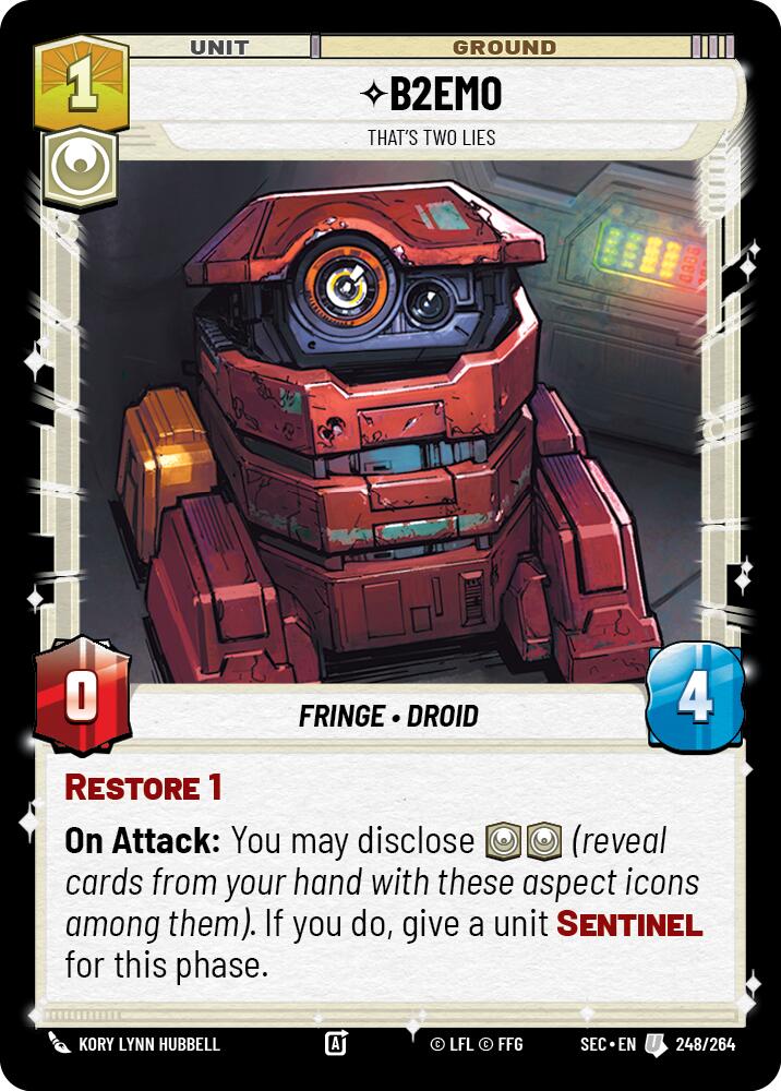 B2EMO - That's Two Lies (248/264) (248/264) [Secrets of Power] - The Mythic Store | 24h Order Processing