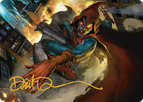 Hobgoblin, Mantled Marauder Art Card (Gold-Stamped Signature) [Marvel's Spider-Man Art Series] - The Mythic Store | 24h Order Processing