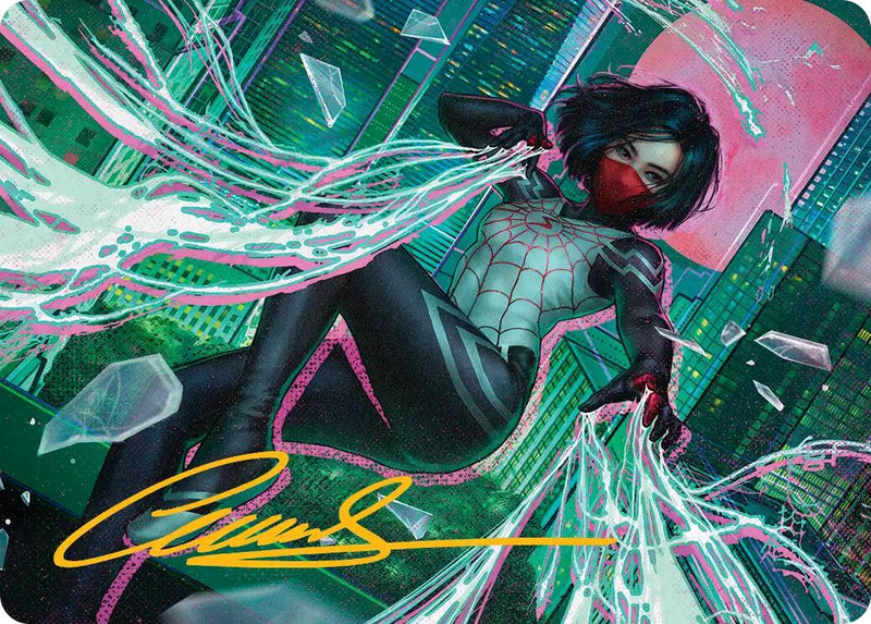 Silk, Web Weaver Art Card (29/54) (Gold-Stamped Signature) [Marvel's Spider-Man Art Series] - The Mythic Store | 24h Order Processing