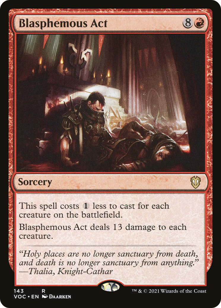 Blasphemous Act [Innistrad: Crimson Vow Commander] - The Mythic Store | 24h Order Processing
