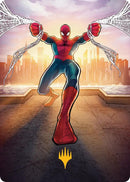 Amazing Spider-Man Art Card (36/54) (Gold-Stamped Planeswalker Symbol) [Marvel's Spider-Man Art Series] - The Mythic Store | 24h Order Processing