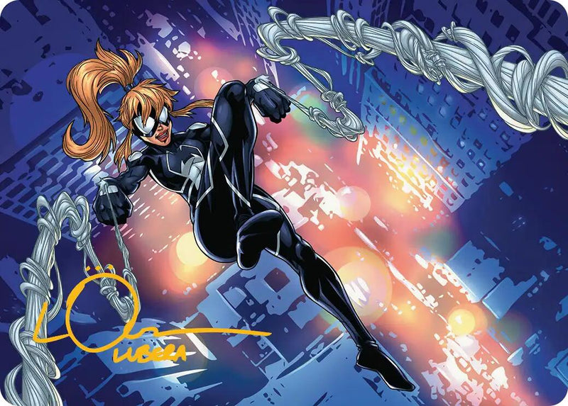 Arana, Heart of the Spider Art Card (Gold-Stamped Signature) [Marvel's Spider-Man Art Series] - The Mythic Store | 24h Order Processing