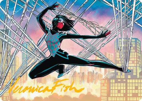 Silk, Web Weaver Art Card (39/54) (Gold-Stamped Signature) [Marvel's Spider-Man Art Series] - The Mythic Store | 24h Order Processing