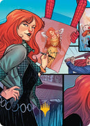 Mary Jane Watson Art Card (Gold-Stamped Planeswalker Symbol) [Marvel's Spider-Man Art Series] - The Mythic Store | 24h Order Processing