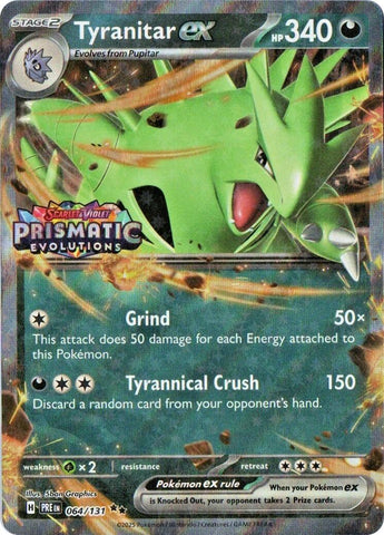 Tyranitar ex (064/131) (Prismatic Evolutions Stamp) [Miscellaneous Cards] - The Mythic Store | 24h Order Processing