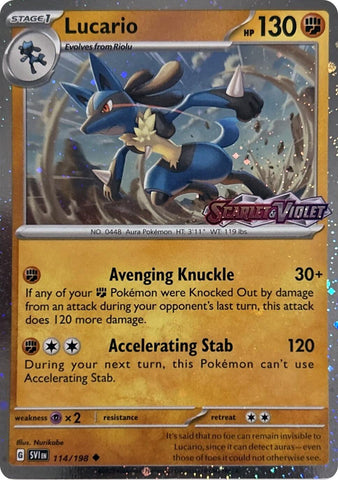 Lucario (114/198) (Scarely & Violet Stamp) [Miscellaneous Cards] - The Mythic Store | 24h Order Processing
