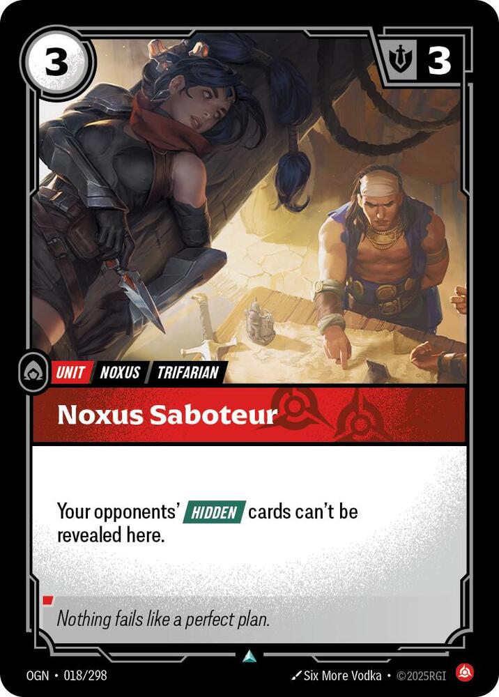 Noxus Saboteur (018/298) [Origins] - The Mythic Store | 24h Order Processing
