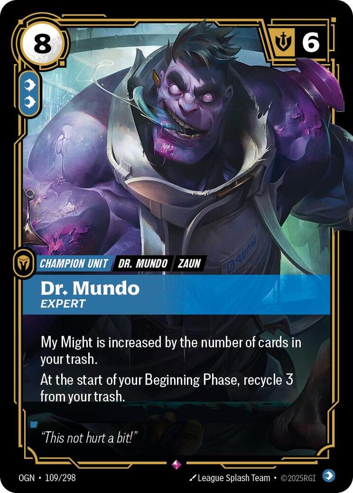 Dr. Mundo - Expert (109/298) [Origins] - The Mythic Store | 24h Order Processing