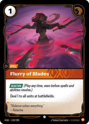 Flurry of Blades (133/298) [Origins] - The Mythic Store | 24h Order Processing
