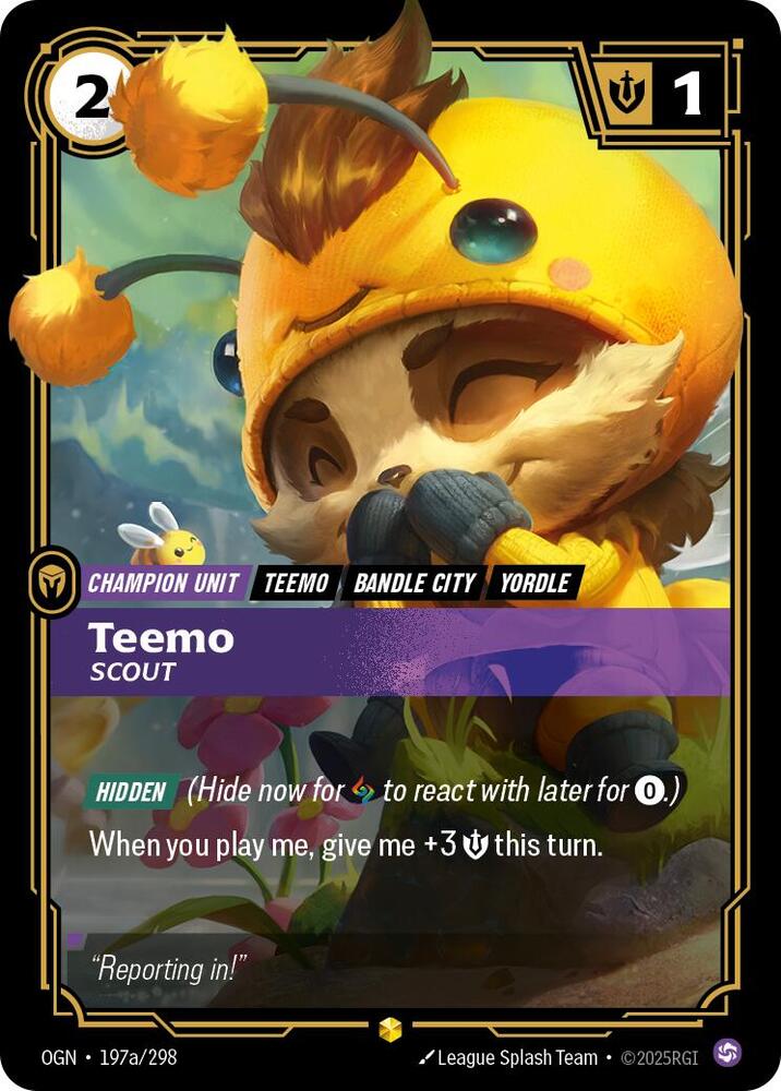 Teemo - Scout (Alternate Art) (197a/298) [Origins] - The Mythic Store | 24h Order Processing