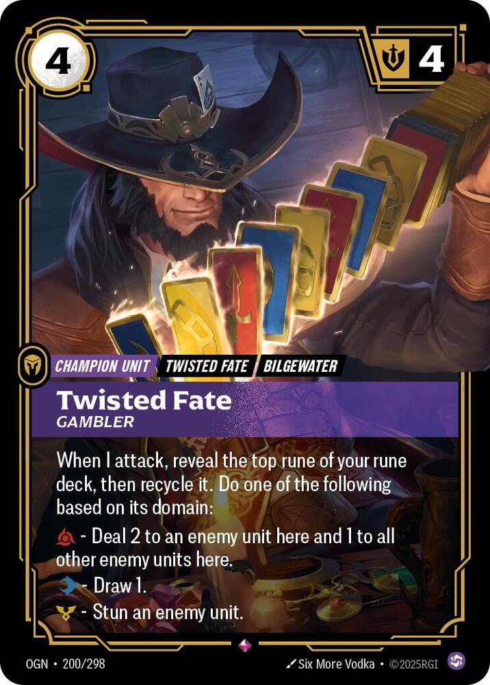 Twisted Fate - Gambler (200/298) [Origins] - The Mythic Store | 24h Order Processing