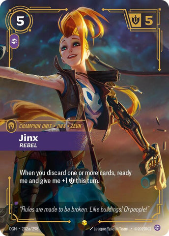 Jinx - Rebel (Alternate Art) (202a/298) [Origins] - The Mythic Store | 24h Order Processing