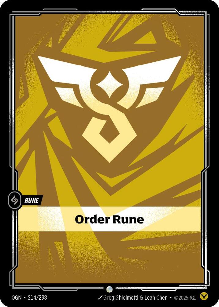 Order Rune (214/298) [Origins] - The Mythic Store | 24h Order Processing