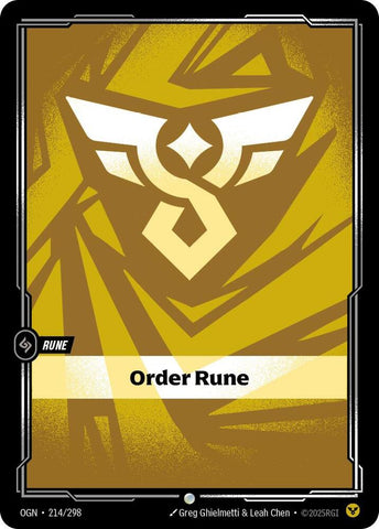 Order Rune (214/298) [Origins] - The Mythic Store | 24h Order Processing