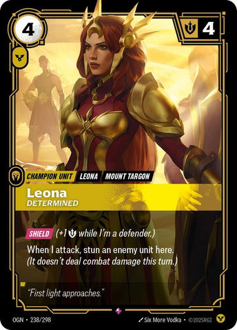 Leona - Determined (238/298) [Origins] - The Mythic Store | 24h Order Processing