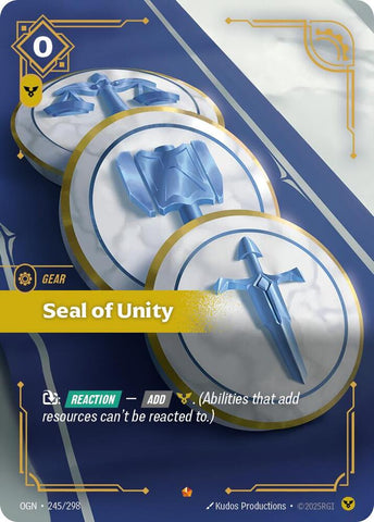 Seal of Unity (245/298) [Origins] - The Mythic Store | 24h Order Processing