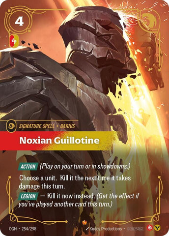 Noxian Guillotine (254/298) [Origins] - The Mythic Store | 24h Order Processing