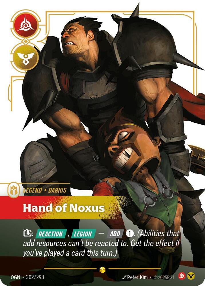Darius - Hand of Noxus (Showcase) (302/298) [Origins] - The Mythic Store | 24h Order Processing