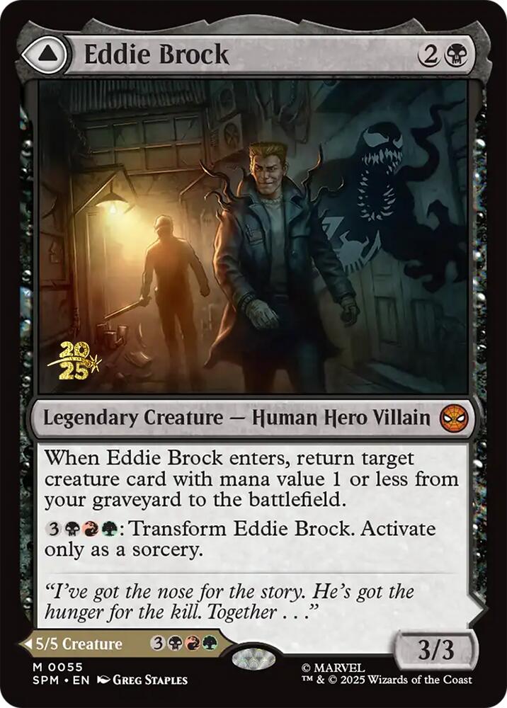 Eddie Brock // Venom, Lethal Protector [Marvel's Spider-Man Prerelease Promos] - The Mythic Store | 24h Order Processing