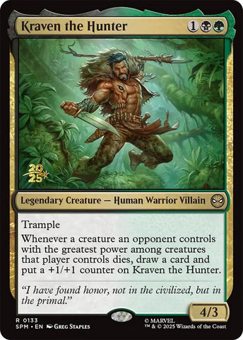 Kraven the Hunter [Marvel's Spider-Man Prerelease Promos] - The Mythic Store | 24h Order Processing