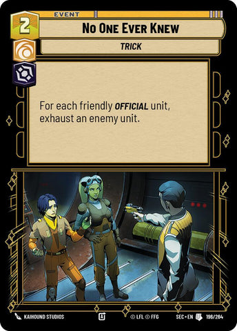 No One Ever Knew (196/264) (196/264) [Secrets of Power] - The Mythic Store | 24h Order Processing