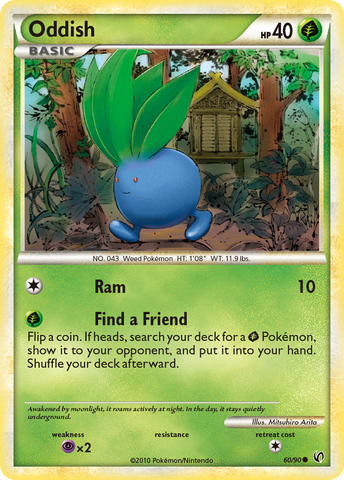 Oddish (60/90) [HeartGold & SoulSilver: Undaunted] - The Mythic Store | 24h Order Processing