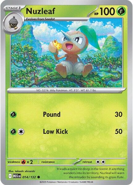 Nuzleaf (014/132) [Mega Evolution: Base Set] - The Mythic Store | 24h Order Processing