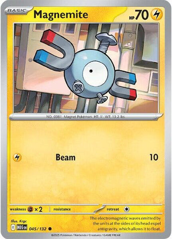 Magnemite (045/132) [Mega Evolution: Base Set] - The Mythic Store | 24h Order Processing