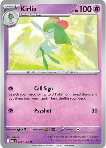 Kirlia (059/132) [Mega Evolution: Base Set] - The Mythic Store | 24h Order Processing