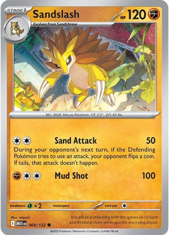 Sandslash (069/132) [Mega Evolutions: Base Set] - The Mythic Store | 24h Order Processing