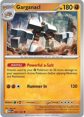 Garganacl (084/132) [Mega Evolution: Base Set] - The Mythic Store | 24h Order Processing