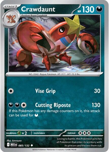 Crawdaunt (085/132) [Mega Evolutions: Base Set] - The Mythic Store | 24h Order Processing