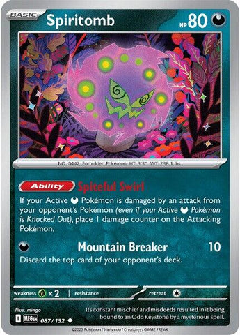 Spiritomb (087/132) [Mega Evolution: Base Set] - The Mythic Store | 24h Order Processing