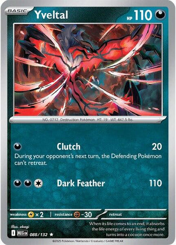 Yveltal (088/132) [Mega Evolution: Base Set] - The Mythic Store | 24h Order Processing