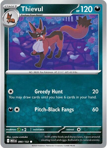 Thievul (090/132) [Mega Evolution: Base Set] - The Mythic Store | 24h Order Processing