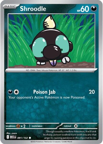 Shroodle (091/132) [Mega Evolution: Base Set] - The Mythic Store | 24h Order Processing