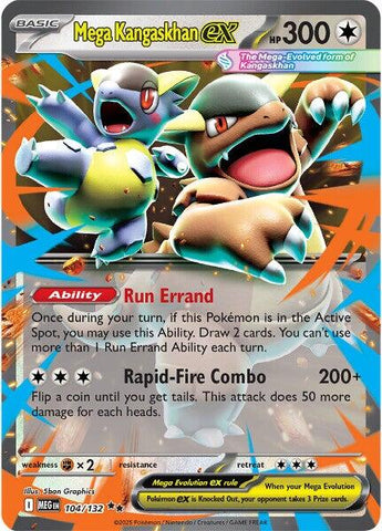 Mega Kangaskhan ex (104/132) [Mega Evolution: Base Set] - The Mythic Store | 24h Order Processing