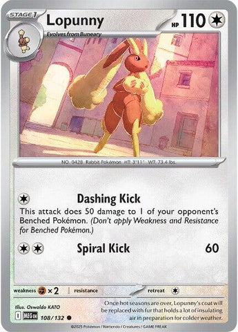 Lopunny (108/132) [Mega Evolution: Base Set] - The Mythic Store | 24h Order Processing
