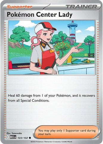 Pokemon Center Lady (123/132) [Mega Evolution: Base Set] - The Mythic Store | 24h Order Processing