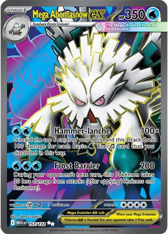 Mega Abomasnow ex (157/132) [Mega Evolution: Base Set] - The Mythic Store | 24h Order Processing